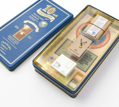 Traveler's Notebook Mini 10th Anniversary Can Set Camel 2016 Japan