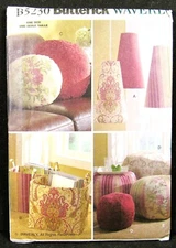 Pillows Lampshades Organizer Footstool Butterick 5230 Uncut Pattern