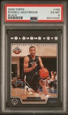 2008 Topps #199 Russell Westbrook - Black # /51 - Rookie RC - PSA 6