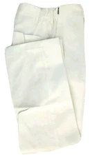 Uniform Chef Pants White 28-30-30 Cotton Blend Snap Closure Hotel Hospitality