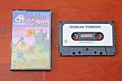COMMODRE 64 CASSETTE GOBLIN TOWERS.