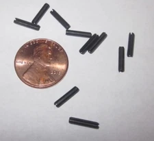 ROLL PINS 5/64" x  3/8"  PINS STEEL 10 PINS Slotted Pins