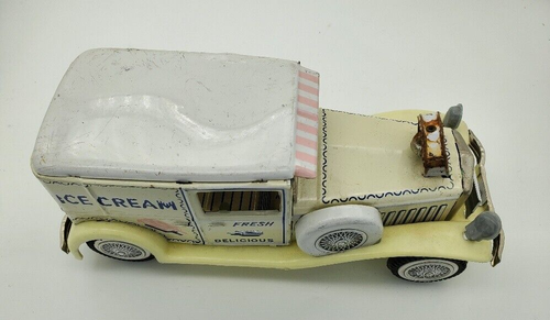 Vintage Ice Cream Delivery Truck, Friction powered, Metal toy - Picture 5 of 8