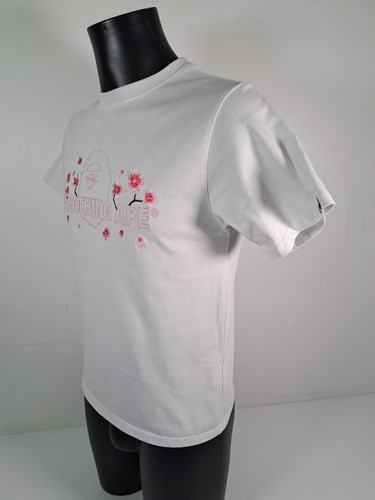 2023 A BATHING APE SAKURA Bape White Embroidered Blossom T-Shirt Tee Medium - Picture 4 of 22
