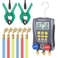 Refrigeration Digital Manifold Gauge Meter HVAC Pressure   M5B9