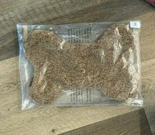 Pottery Barn Cozy Teddy Faux fur DOG puppy Bone CHRISTMAS stocking NWT