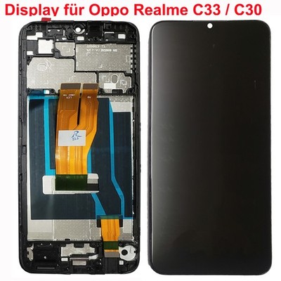 Display für Oppo Realme C33 RMX3624 / C30 RMX3581 Bildschirm LCD auf Rahamen