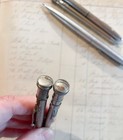 Set of Seven Vintage Silver Tone or Chrome Mechanical Pencils — photo 9