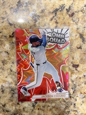 2026 Donruss Jackson Chourio Bomb Squad /99 Red Explosion Brewers #4