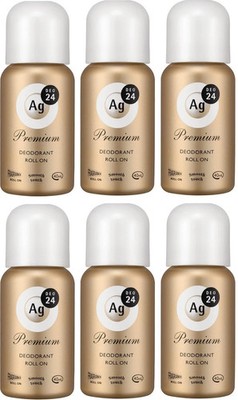 6x Shiseido Ag DEO24 Premium Deodorant Roll-On 40ml Japan