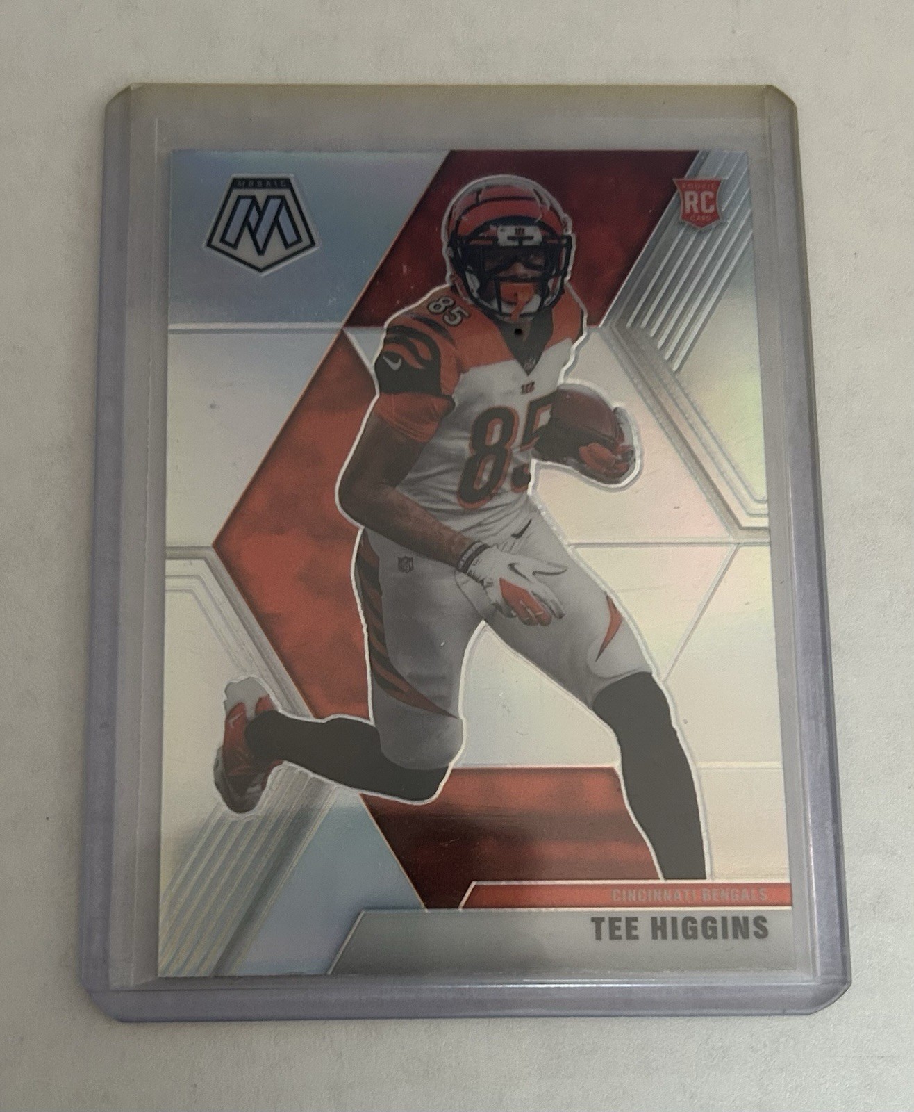 2020 Panini Mosaic - Rookies Tee Higgins #213 Silver Prizm (RC)
