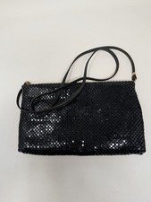 Whiting and Davis International Black Sequins Purse Handbag