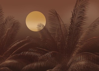 Fototapete KOMAR, Le Jardin, Calypso, 7 Teile, BxH 350 x 250 cm