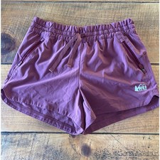 REI Co-Op Girls Mauve/Maroon Outdoor Athletic Shorts Drawstring Size 10/12