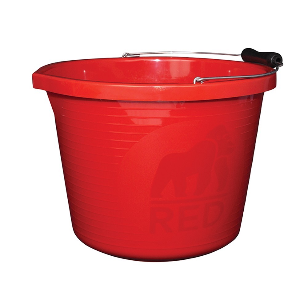 B&Q -  3 Gallon Premium Bucket In Vibrant RedHeavy Duty Utility Bucket - Image 2