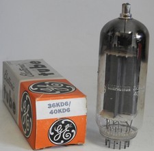 NEW OLD STOCK IN THE CARTON UNUSED G.E. 36KD6 / 40KD6 OUTPUT SWEEP TUBE