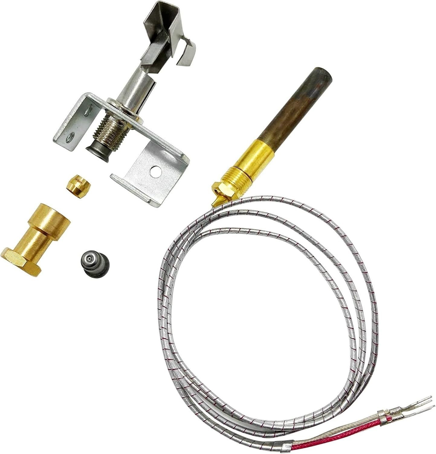 Gas Fryer 3 Way Flame Pilot Burner with 750 Millivolt Thermopile Assembly for...
