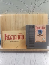 Nintendo NES Faxanadu Game Cartridge, Plastic Case & Manual No Box