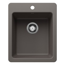 Blanco 443240 Liven SILGRANIT 17" Dual Mount Bar Sink - Volcano Gray -Box Damage