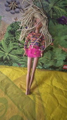 Crimp and Bead Sindy Hasbro 1994 Puppe Dreadlocks Haare