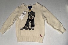 Polo Ralph Lauren Boy's Husky Intarsia Sweater, Size 3T