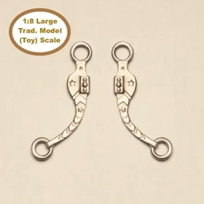 HORSING AROUND Large Traditional 1:8 Model Horse Scale WESTERN ORION BIT Silver