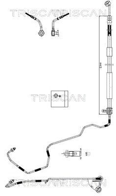 Tuyau hydraulique direction TRISCAN 8516 43009 flexible pompe assistance 57510-26200 Hyundai