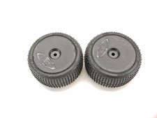 2x Jconcepts NESSI 3167 1/10 Buggy Rear Tires on 12mm Hex Wheels DE Racing Used