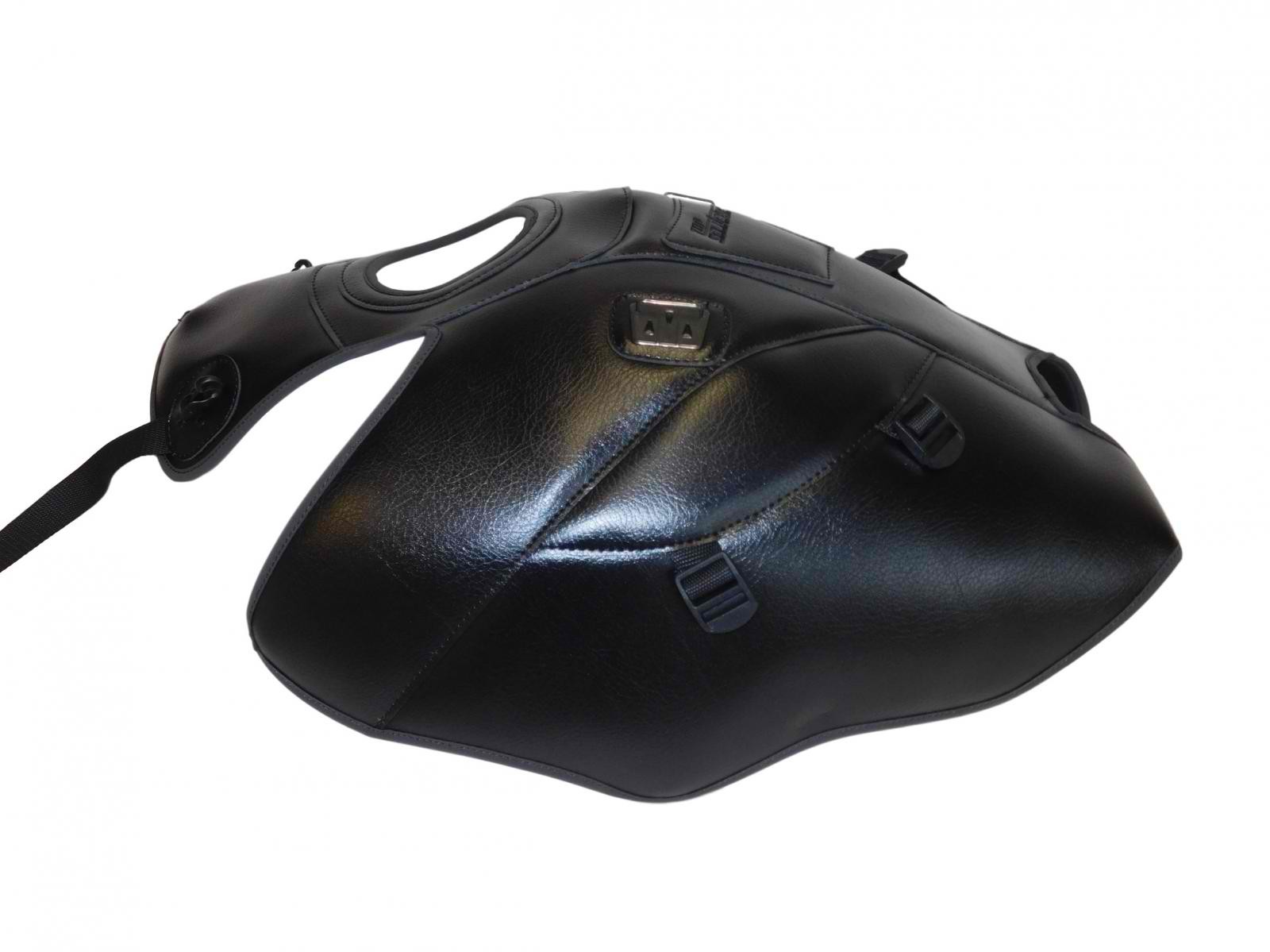Tapis de réservoir Suzuki V-Strom 650 Top Sellerie France en cuir synthétique noir