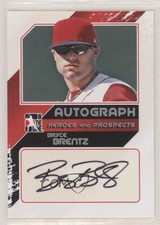 2011 ITG Heroes and Prospects Close Up Silver /190 Bryce Brentz #A-BBR2 Auto no9
