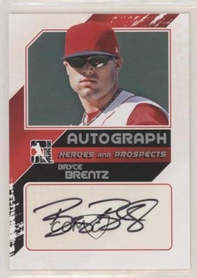 2011 ITG Heroes and Prospects Close Up Silver /190 Bryce Brentz #A-BBR2 Auto no9