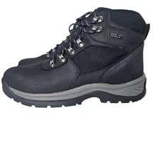 Nortiv8 Mens Black Waterproof Hiking Boots Size 11 Durable Lace-Up Comfort Camp