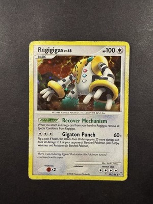Regigigas 37/146 D&P Legends Awakened Cosmos Holo Rare Pokémon 2008 HP/DMG