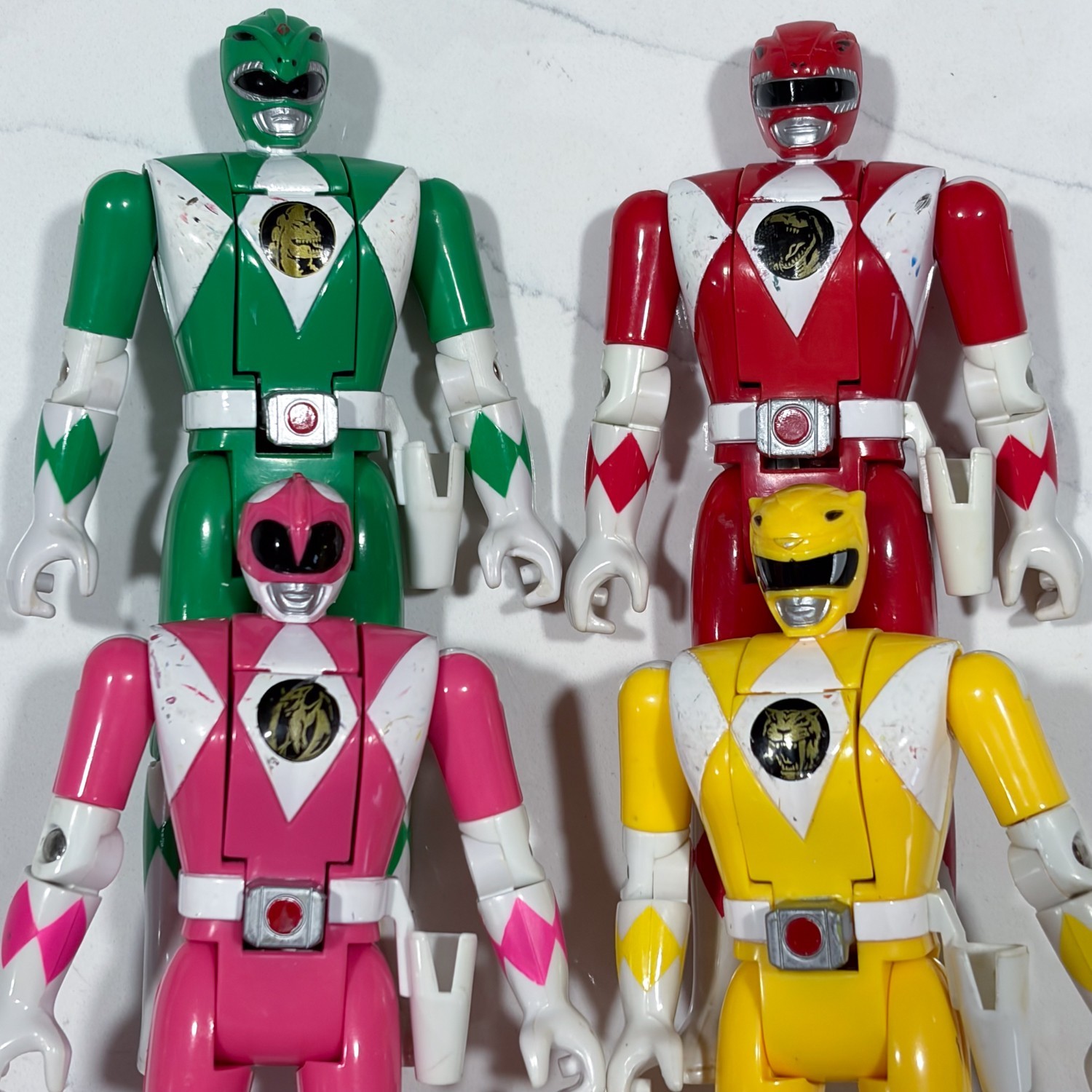 Lot Of 4 Vintage Played With Bandai