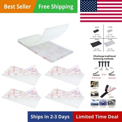 Dual Lock Tape 1In X 2In 10Pcs, Dual Lock Heavy Duty Mounting Tape，Interlocking