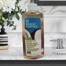 Desert Essence Coconut Oil Pulling Rinse Treatment 8 oz  