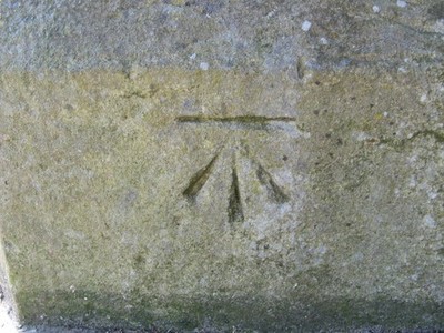 Photo 6x4 OS Cut Benchmark, Undercliffe Cemetery, Otley Road Entrance Bra c2016