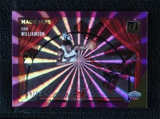 2021-22 Panini Donruss Magicians Holo Purple Laser 9/15 Zion Williamson #8 v9t