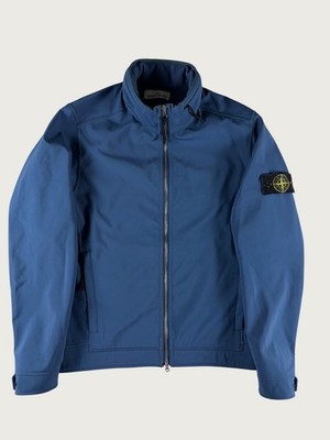 STONE ISLAND - SOFTSHELL - R KAPUZENJACKE - BLAU GR. M