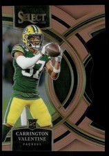 Carrington Valentine 118 SN Copper Prizms Die Cuts 2023 Panini Select Packers