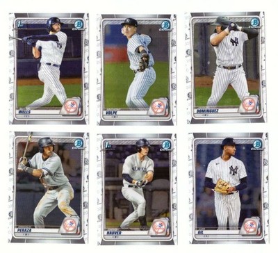 2020 Bowman Draft Chrome - NEW YORK YANKEES w/ Jasson Dominguez & Anthony Volpe