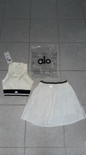 ALO Women s White 2-Piece Tennis Set Sports B...