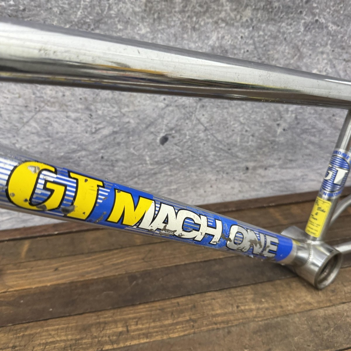 Vintage GT Mach One BMX Frame 20in Chrome CRMO 1980s Chromoly Race