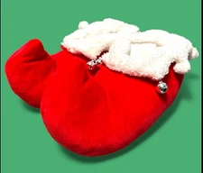 New Rainbow Daze Ladies Holiday Slippers - Jingle Bell Elf - Size M (7/8)