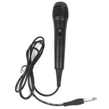 Singing Machine Unidirectional Dynamic Microphone Handheld Wired Mic 5 Ft