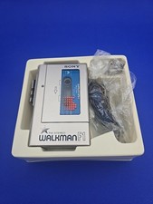 SONY WALKMAN WM-F1 Cassette/Radio WITH BOX, Demo Tape, Strap, Earbud Radio Works