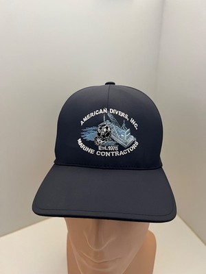 American Divers Inc. Marine Contractors Est.1975 Baseball Hat L/XL   RARE! 
