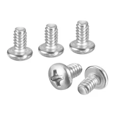 #6-32x1/4" Pan Head Machine Screws - 50pcs - 304 Stainless Steel -Silver