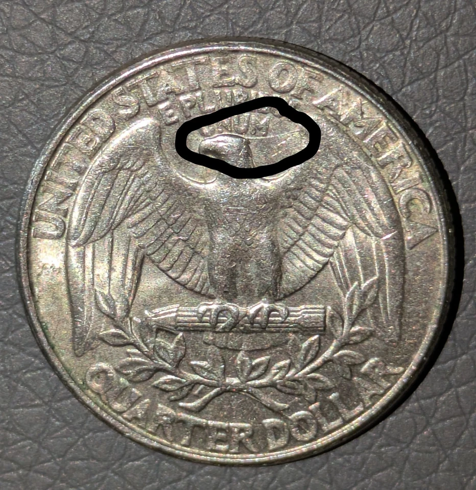 1996-P 25c Quarter Multiple Die Errors Die Crack Errors Cracked Die Obv Rev - Image 4 of 4