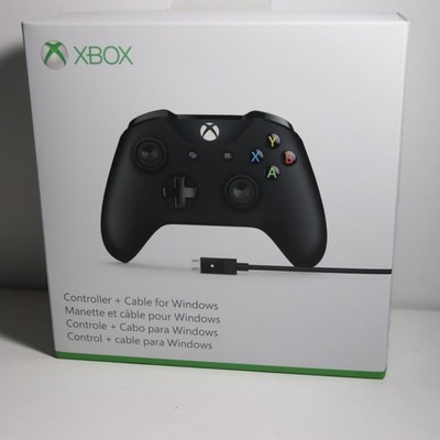 Microsoft 4N6-00001 Wireless Xbox Controller with PC Cable - Black
